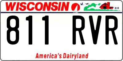 WI license plate 811RVR