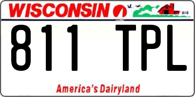 WI license plate 811TPL