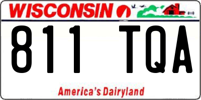 WI license plate 811TQA