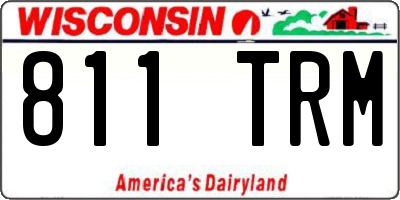 WI license plate 811TRM