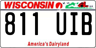 WI license plate 811UIB