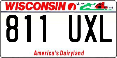 WI license plate 811UXL