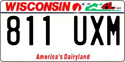 WI license plate 811UXM