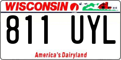 WI license plate 811UYL