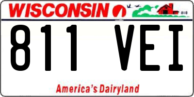 WI license plate 811VEI