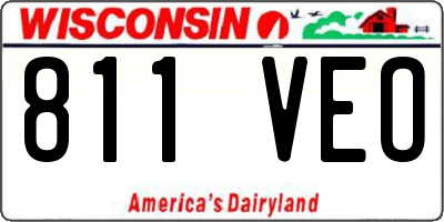 WI license plate 811VEO