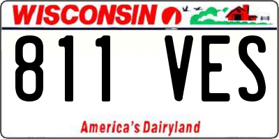 WI license plate 811VES