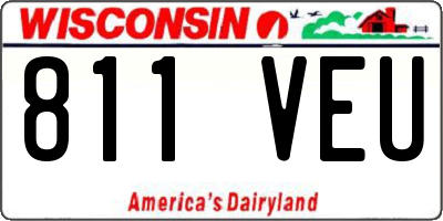 WI license plate 811VEU