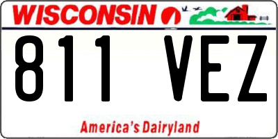 WI license plate 811VEZ