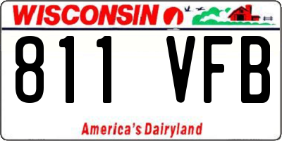 WI license plate 811VFB