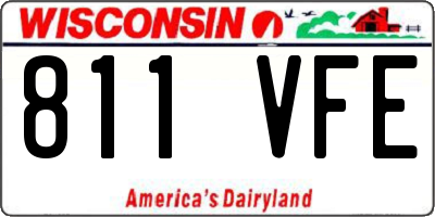 WI license plate 811VFE