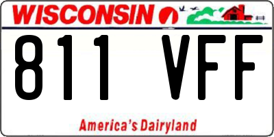 WI license plate 811VFF