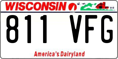 WI license plate 811VFG