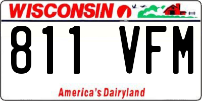WI license plate 811VFM