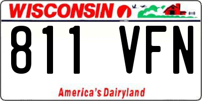 WI license plate 811VFN