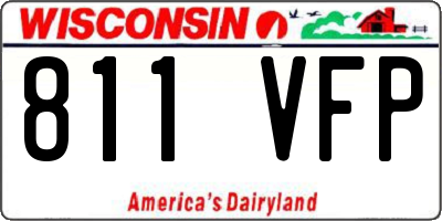 WI license plate 811VFP