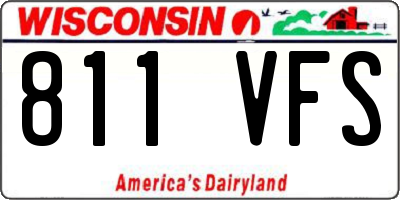 WI license plate 811VFS
