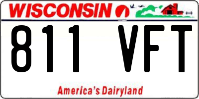WI license plate 811VFT