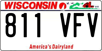 WI license plate 811VFV