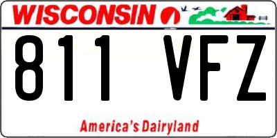 WI license plate 811VFZ