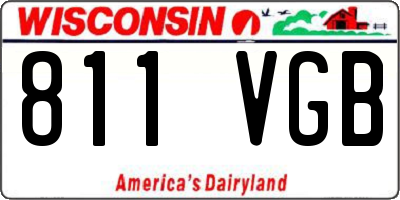 WI license plate 811VGB