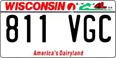 WI license plate 811VGC