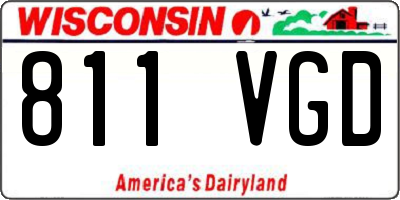 WI license plate 811VGD
