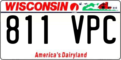 WI license plate 811VPC