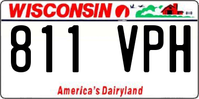 WI license plate 811VPH