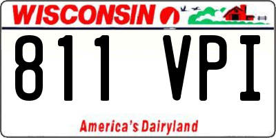 WI license plate 811VPI