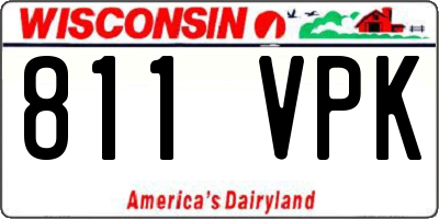 WI license plate 811VPK