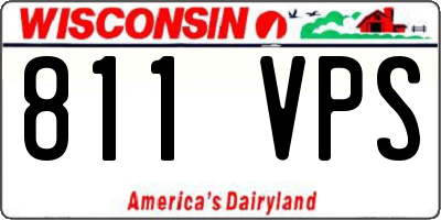 WI license plate 811VPS