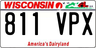 WI license plate 811VPX