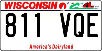 WI license plate 811VQE