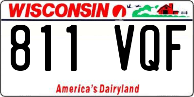 WI license plate 811VQF