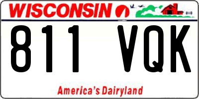 WI license plate 811VQK
