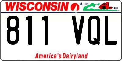 WI license plate 811VQL