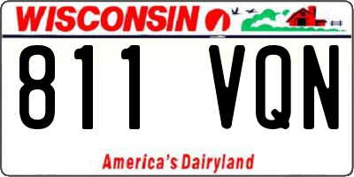 WI license plate 811VQN