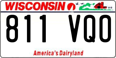 WI license plate 811VQO