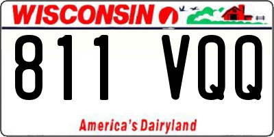 WI license plate 811VQQ