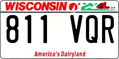 WI license plate 811VQR