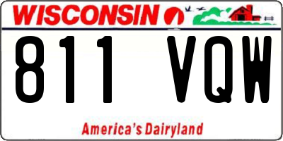 WI license plate 811VQW