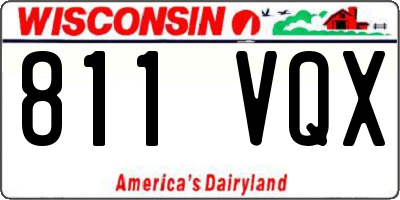 WI license plate 811VQX