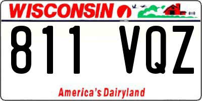 WI license plate 811VQZ