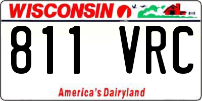 WI license plate 811VRC