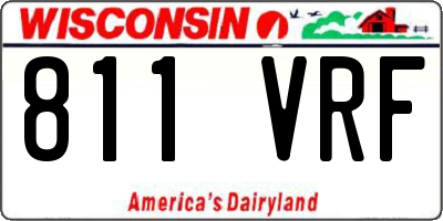 WI license plate 811VRF