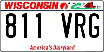WI license plate 811VRG