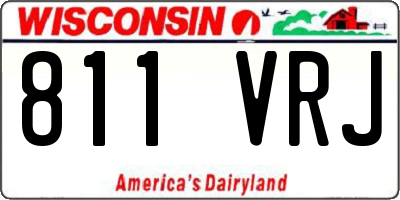 WI license plate 811VRJ