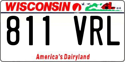 WI license plate 811VRL