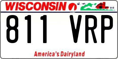 WI license plate 811VRP